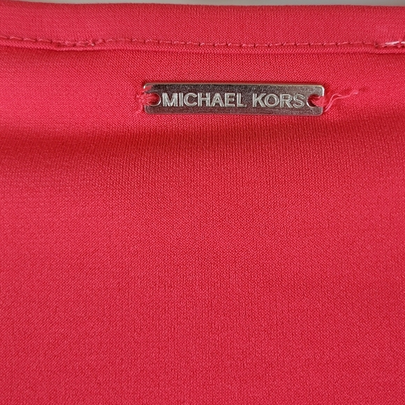 MICHAEL MICHAEL KORS Womens Coral Ruched Bodycon Dress - Size S (NWT) - Picture 8 of 11